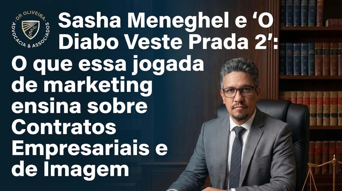 Sasha Meneghel e 'O Diabo Veste Prada 2': O que essa jogada de marketing ensina sobre Contratos Empresariais e de Imagem